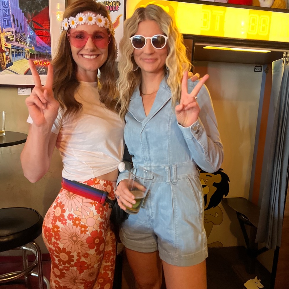 Paige long sleeve denim romper